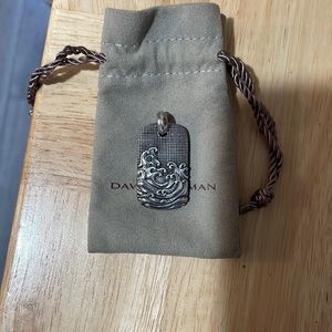 David Yurman Waves Dog Tag